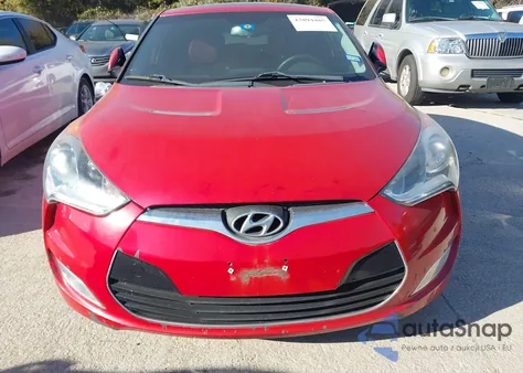2012 Hyundai Veloster Base W/Red/Black from USA, damaged, VIN KMHTC6AD5CU023162